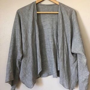 Italian Open Cardigan Fabiana Pio Summer Linen